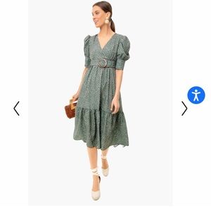 Tuckernuck OPT Green Popin Midi Dress